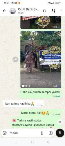 Testimonial Papan Bunga ciamis